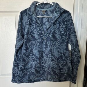 Eddie Bauer Blue Patterned Fleece